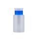 Portable 60ml Empty Clear Pump Dispenser- Blue
